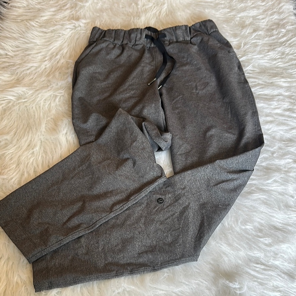 Lululemon Athletica Gray Track Pants Tapered Fit